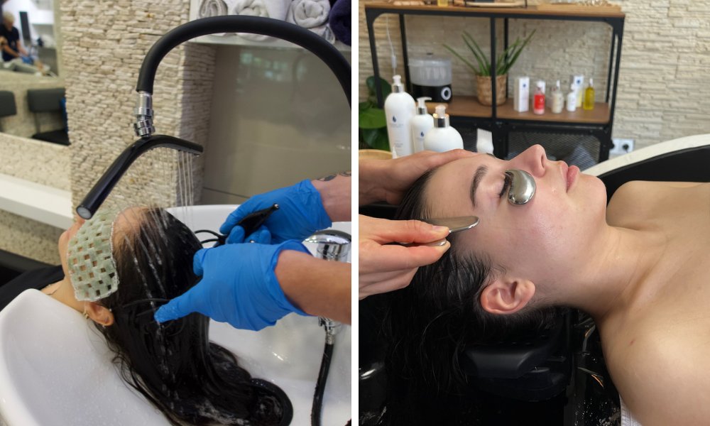 Stresszoldás és hajápolás head spa kezeléssel